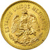 Moneda, México, 5 Pesos, 1955, Mexico City, EBC+, Oro, KM:464