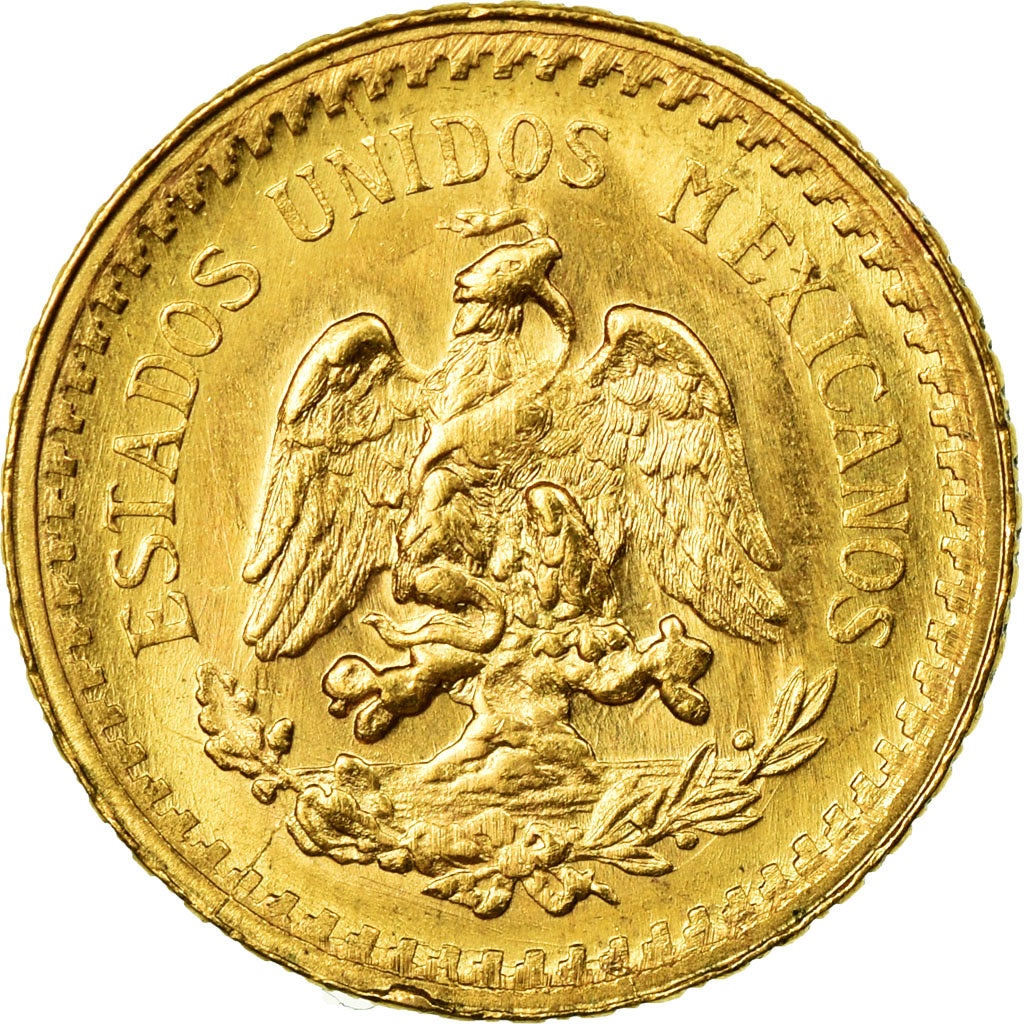 Moneta, Messico, 2-1/2 Pesos, 1945, Mexico City, SPL, Oro, KM:463