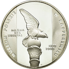 Coin, Poland, 10 Zlotych, 2000, MS(63), Silver, KM:403