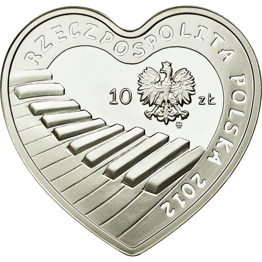 Coin, Poland, 10 Zlotych, 2012, Warsaw, MS(63), Silver, KM:810