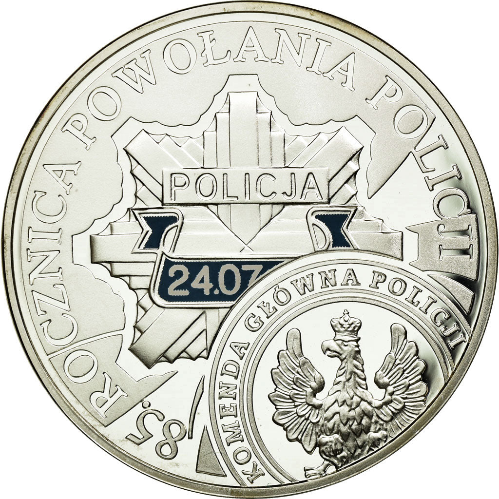 Coin, Poland, 10 Zlotych, 2004, Warsaw, MS(63), Silver, KM:502