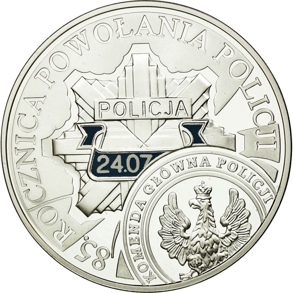 Munten, Polen, 10 Zlotych, 2004, Warsaw, UNC-, Zilver, KM:502