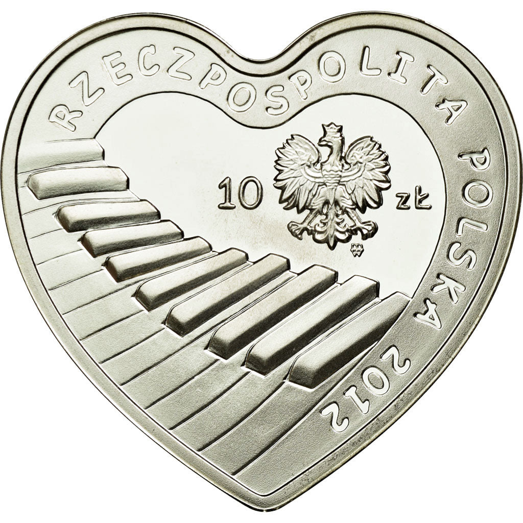 Coin, Poland, 10 Zlotych, 2012, Warsaw, MS(63), Silver, KM:810