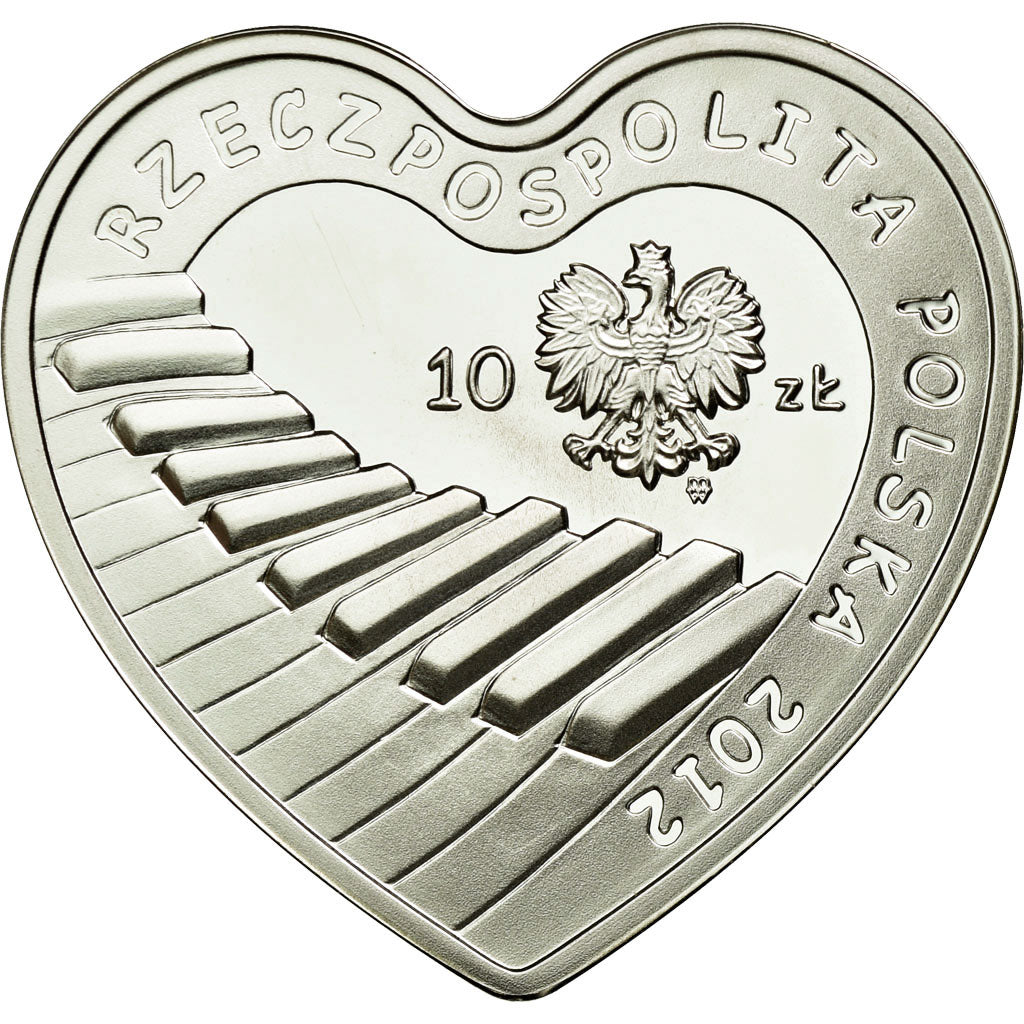 Coin, Poland, 10 Zlotych, 2012, Warsaw, MS(63), Silver, KM:810