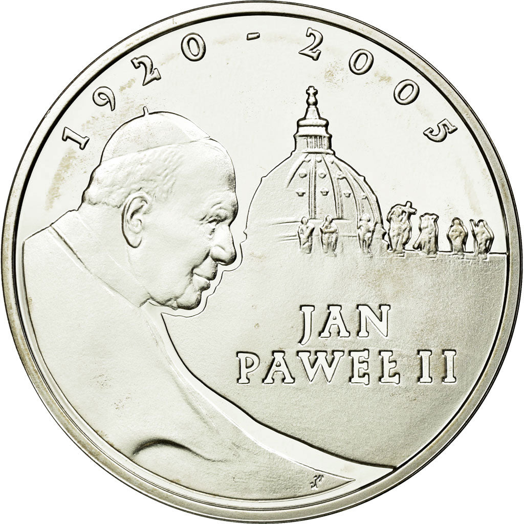 Moneda, Polonia, 10 Zlotych, 2005, Warsaw, SC, Plata, KM:539
