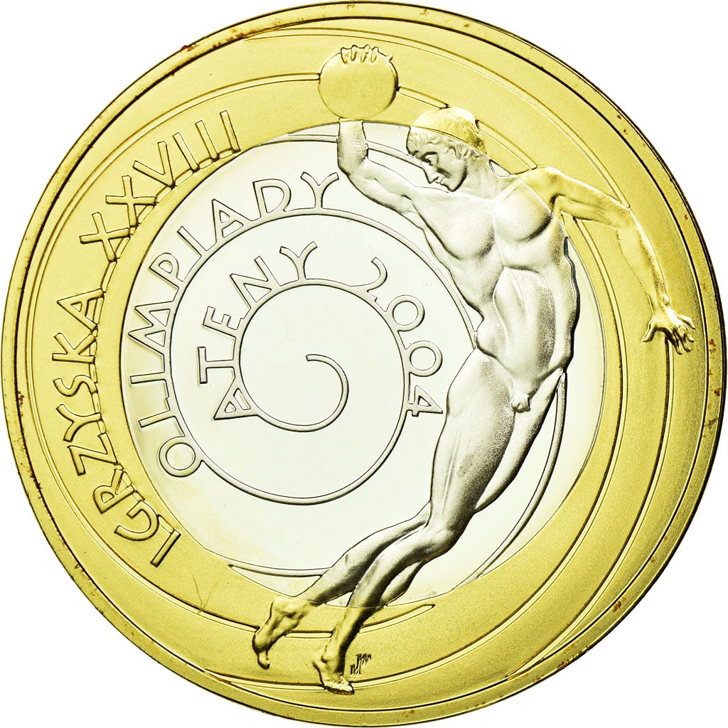 Munten, Polen, 10 Zlotych, 2004, Warsaw, UNC-, Zilver, KM:518