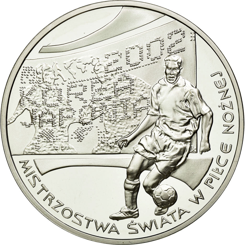Coin, Poland, 10 Zlotych, 2002, Warsaw, MS(63), Silver, KM:434