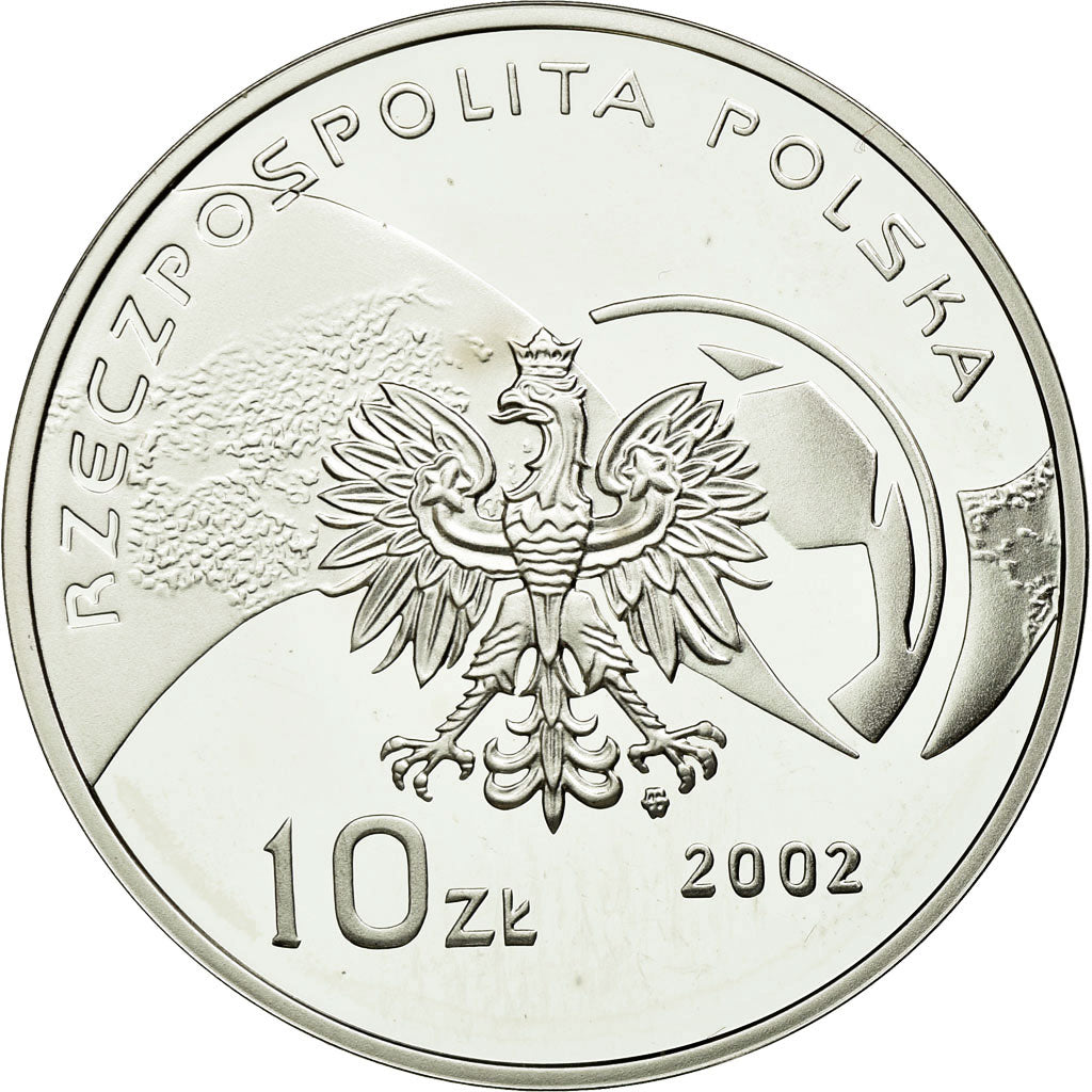 Coin, Poland, 10 Zlotych, 2002, Warsaw, MS(63), Silver, KM:434