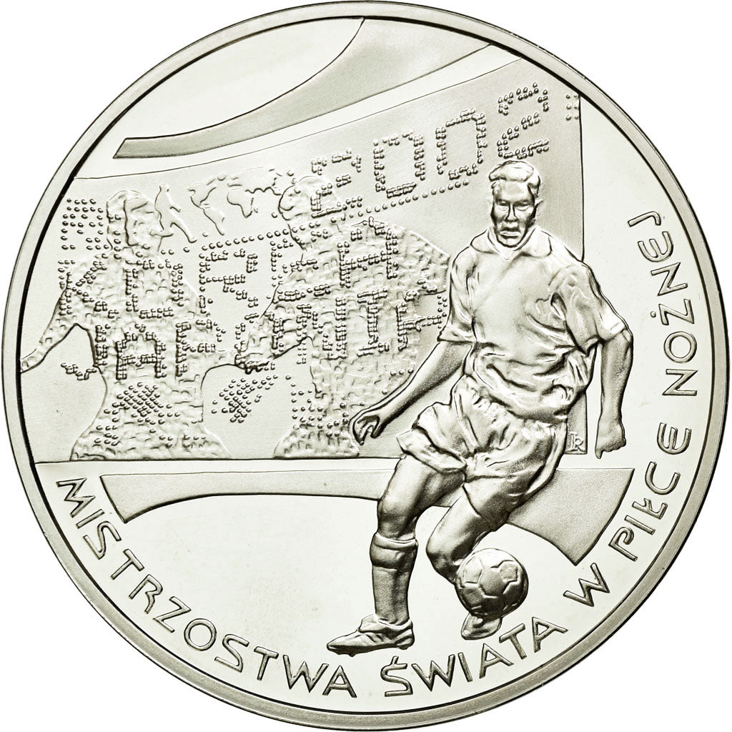 Coin, Poland, 10 Zlotych, 2002, Warsaw, MS(63), Silver, KM:434