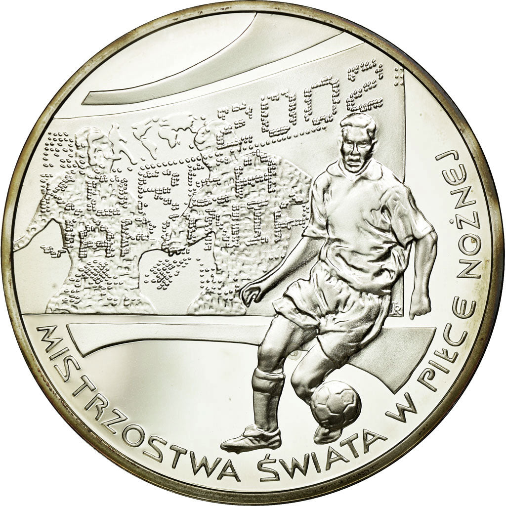 Coin, Poland, 10 Zlotych, 2002, Warsaw, MS(63), Silver, KM:434