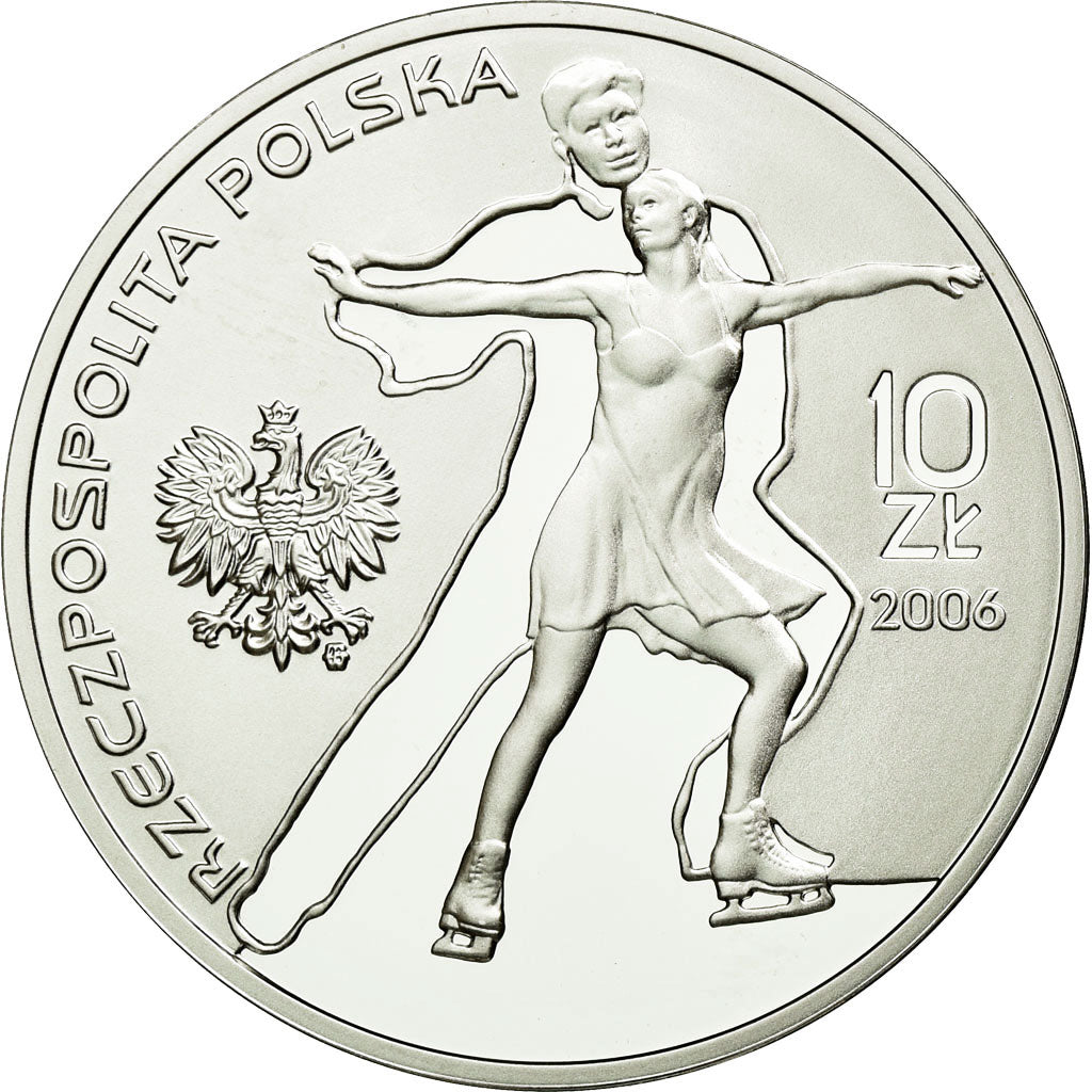 Moneda, Polonia, 10 Zlotych, 2006, Warsaw, SC, Plata, KM:556