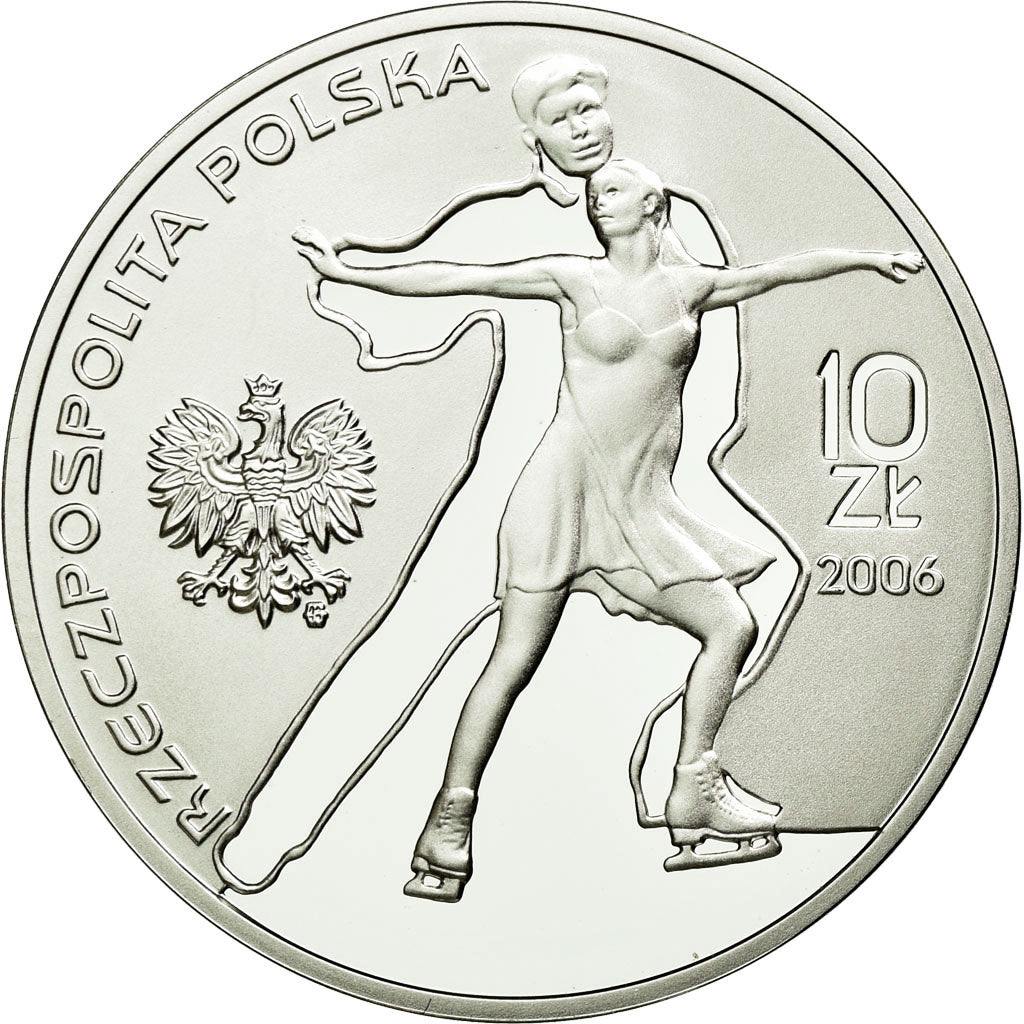 Coin, Poland, 10 Zlotych, 2006, Warsaw, MS(63), Silver, KM:556