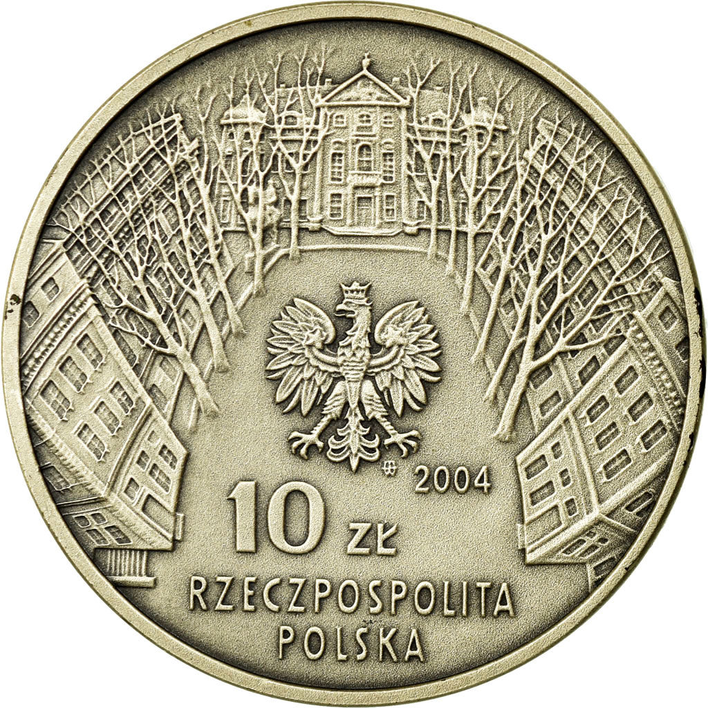 Moneta, Polska, 10 Zlotych, 2004, Warsaw, MS(63), Srebro, KM:510