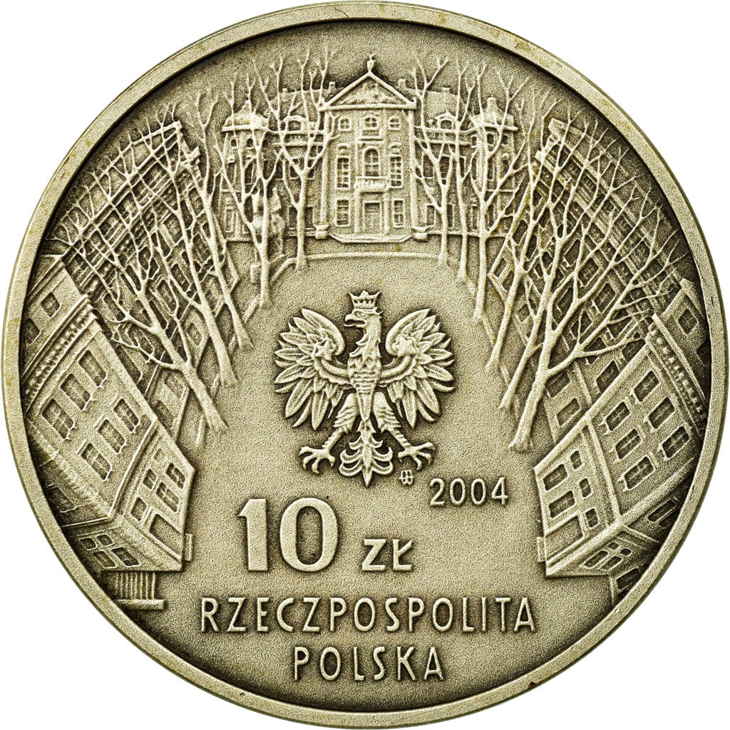 Munten, Polen, 10 Zlotych, 2004, Warsaw, UNC-, Zilver, KM:510
