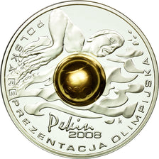Coin, Poland, 10 Zlotych, 2008, MS(63), Silver, KM:645