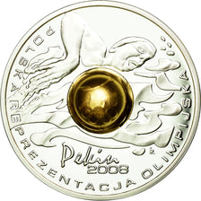 Coin, Poland, 10 Zlotych, 2008, MS(63), Silver, KM:645