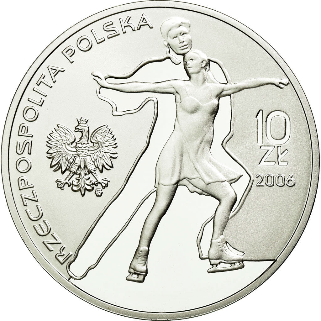 Coin, Poland, 10 Zlotych, 2006, Warsaw, MS(63), Silver, KM:556
