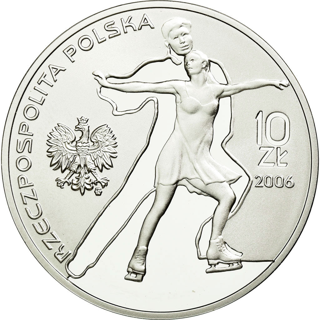 Coin, Poland, 10 Zlotych, 2006, Warsaw, MS(63), Silver, KM:556