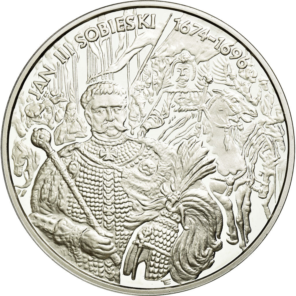 Moeda, Polónia, 10 Zlotych, 2001, Warsaw, MS(63), Prata, KM:425