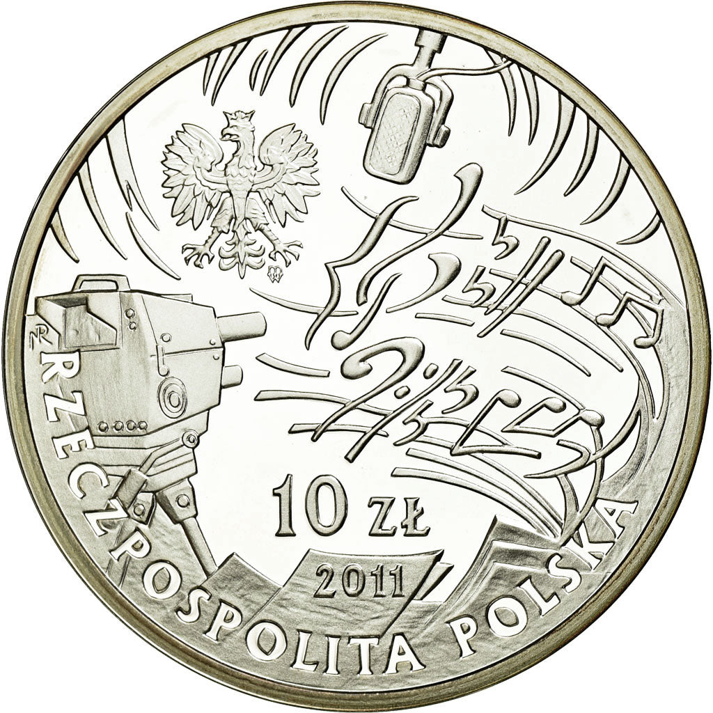 Coin, Poland, 10 Zlotych, 2011, Warsaw, MS(63), Silver, KM:803