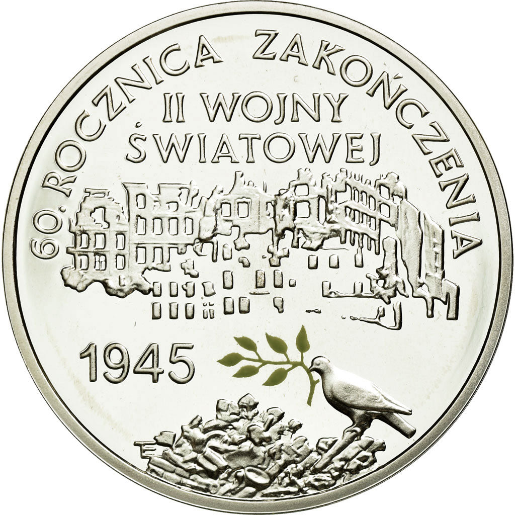 Moneda, Polonia, 10 Zlotych, 2005, Warsaw, SC, Plata, KM:554