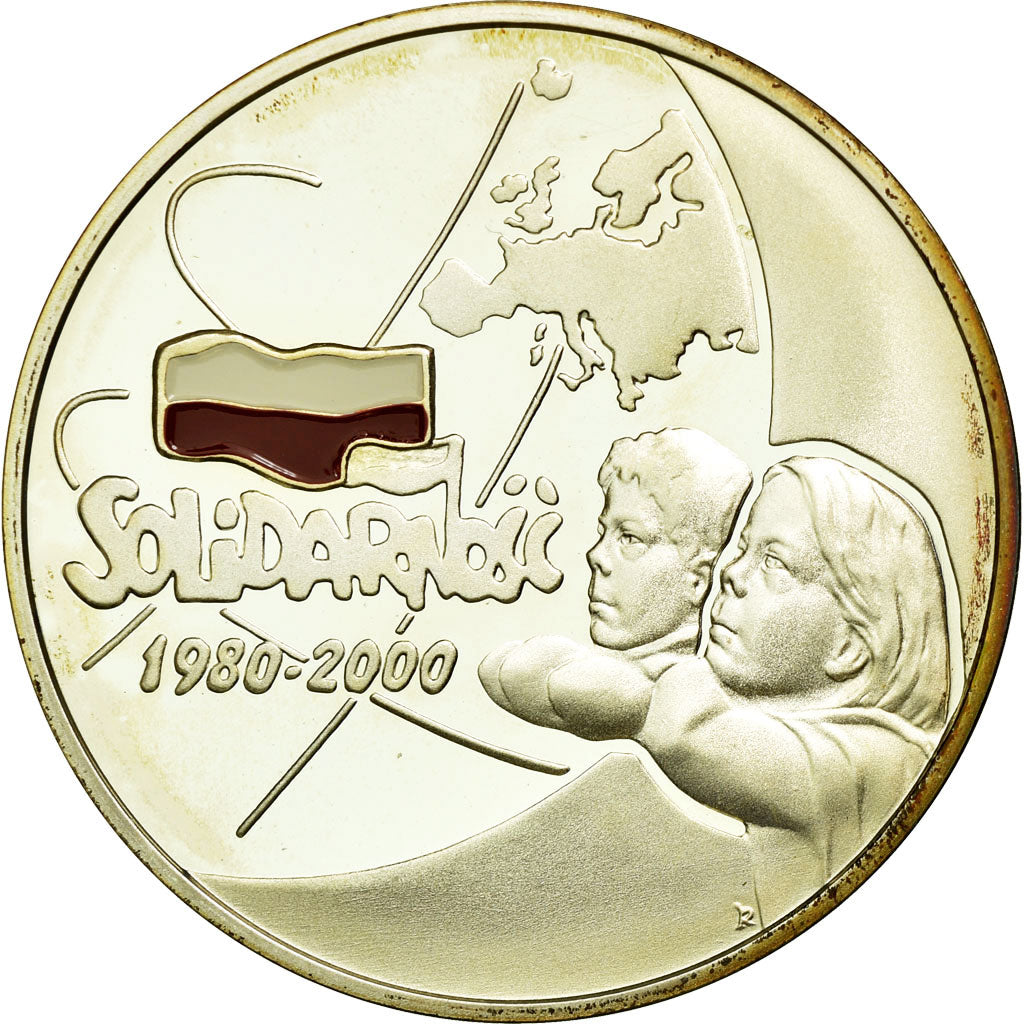 Munten, Polen, 10 Zlotych, 2000, UNC-, Zilver, KM:395