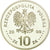 Moneda, Polonia, 10 Zlotych, 2000, SC, Plata, KM:395