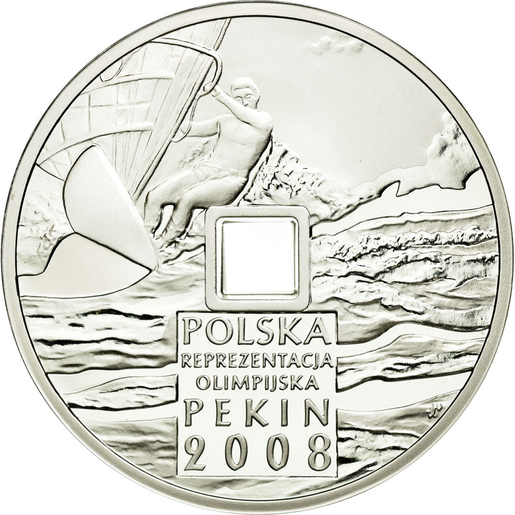 Coin, Poland, 10 Zlotych, 2008, MS(63), Silver, KM:646
