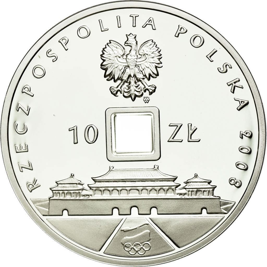 Münze, Polen, 10 Zlotych, 2008, UNZ, Silber, KM:646