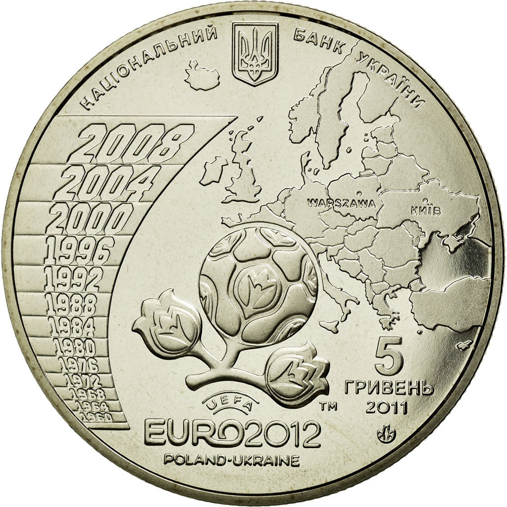 Moneta, Ucraina, 5 Hryven, 2011, Kyiv, SPL, Rame-nichel-zinco, KM:647