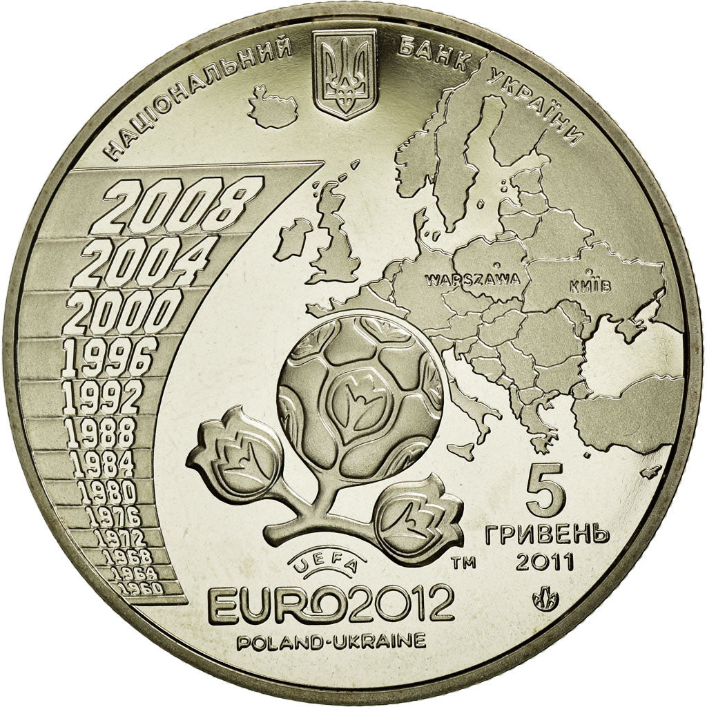 Coin, Ukraine, 5 Hryven, 2011, Kyiv, MS(63), Copper-Nickel-Zinc, KM:647
