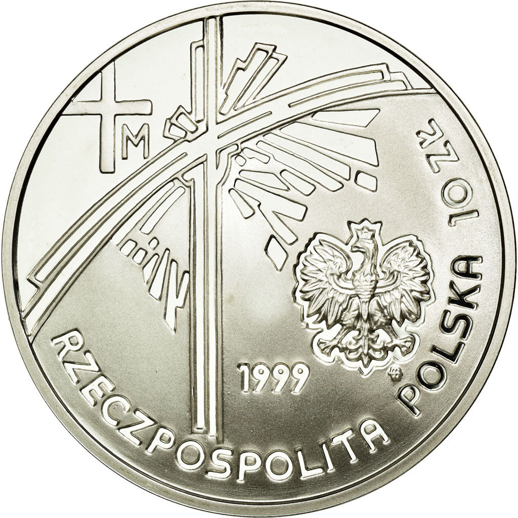 Moneta, Polonia, 10 Zlotych, 1999, SPL, Argento, KM:360