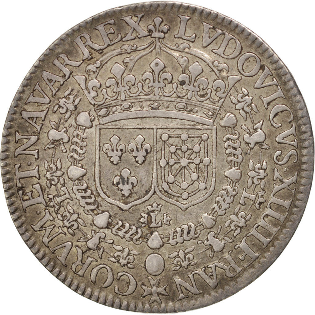 France, Royal, Jeton, 1649, AU(50-53), Silver, Feuardent #1609, 6.12