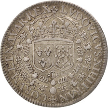 France, Royal, Jeton, 1649, AU(50-53), Silver, Feuardent #1609, 6.12