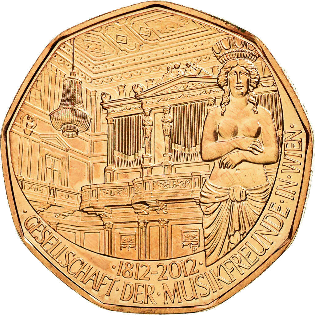 Austria, 5 Euro, 2012, MS(63), Copper, KM:3206