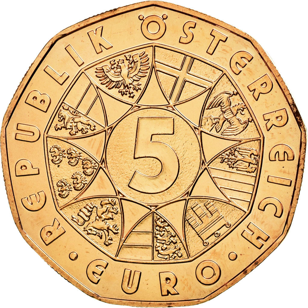 Austria, 5 Euro, 2012, MS(63), Copper, KM:3206