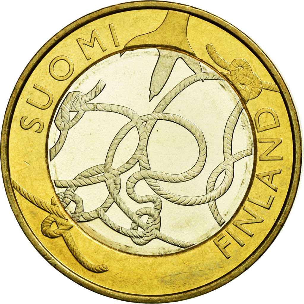 Coin, Finland, 5 Euro, 2011, Vantaa, MS(63), Bi-Metallic, KM:161