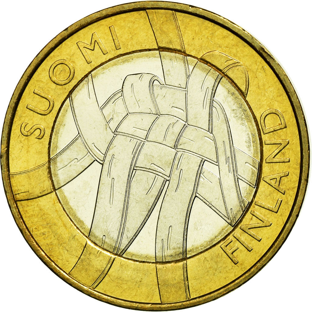Coin, Finland, 5 Euro, 2011, Vantaa, MS(63), Bi-Metallic, KM:159
