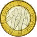 Finlandia, 5 Euro, 2011, Vantaa, MS(63), Bimetaliczny, KM:159