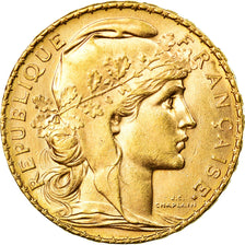 Coin, France, Marianne, 20 Francs, 1914, Paris, AU(55-58), Gold, KM:857
