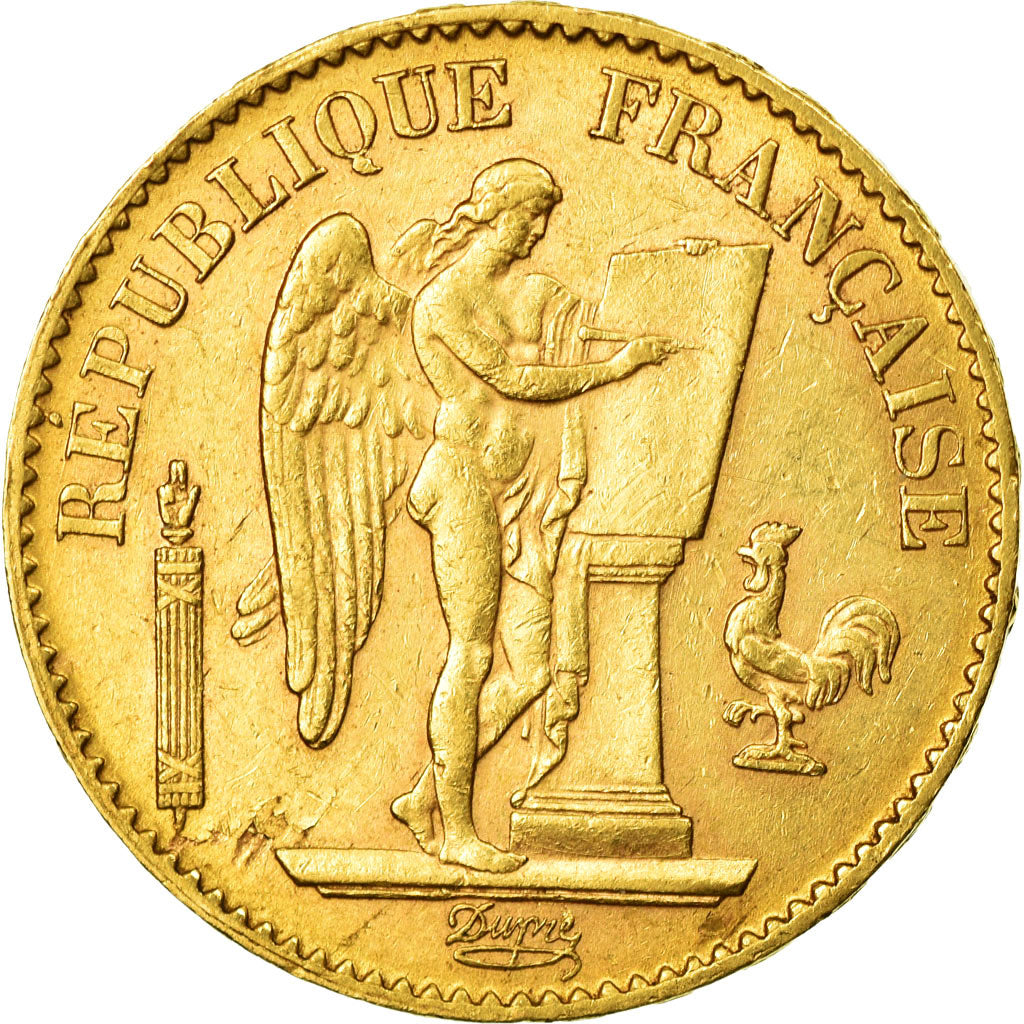 Munten, Frankrijk, Génie, 20 Francs, 1895, Paris, ZF+, Goud, KM:825
