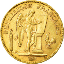 Munten, Frankrijk, Génie, 20 Francs, 1895, Paris, ZF+, Goud, KM:825
