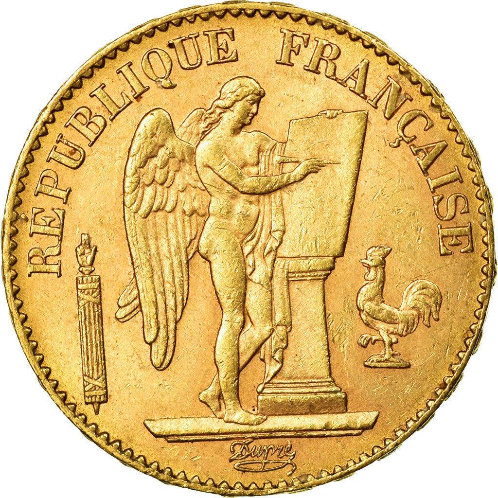 Coin, France, Génie, 20 Francs, 1896, Paris, AU(50-53), Gold, KM:825