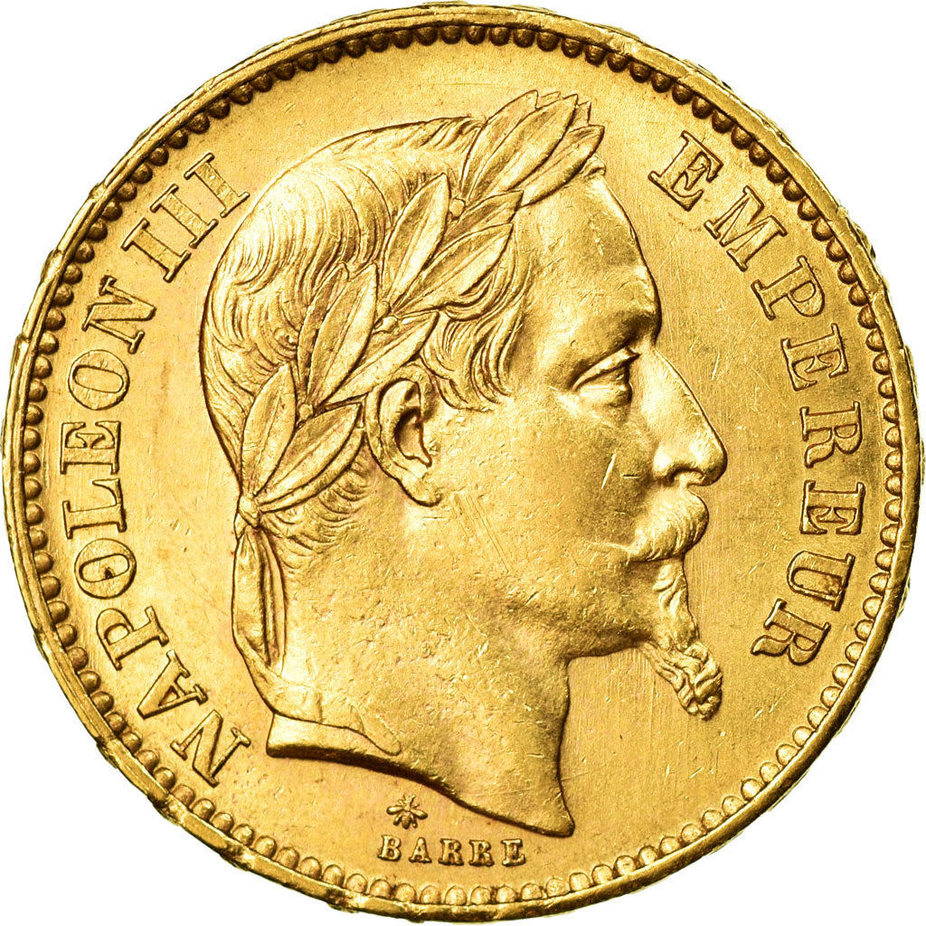 Monnaie, France, Napoleon III, 20 Francs, 1866, Paris, SUP, Or,KM 801.1