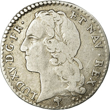 Monnaie, France, Louios XV, 1/10 ECU, 1741, Troyes, TB+, Argent, Gadoury:292