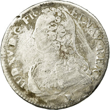 Moneda, Francia, Louis XV, 1/2 Écu, 1729, Rennes, BC, KM 484.25