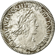 Coin, France, Louis XIII, 1/12 Écu, 2e poinçon de Warin,1643,Paris,VF(30-35)
