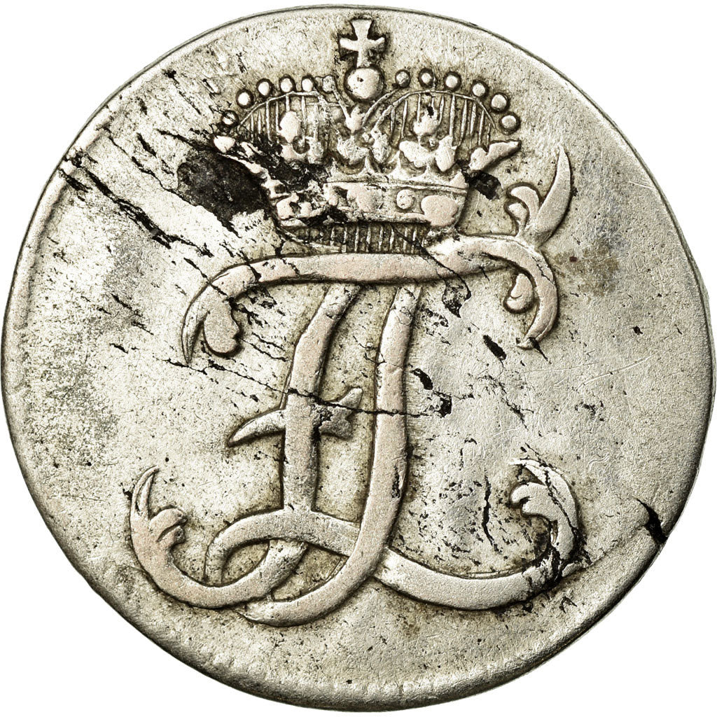 Monnaie, Etats allemands, HESSE-CASSEL, Friedrich II, 2 Albus, 1781, TB, Billon