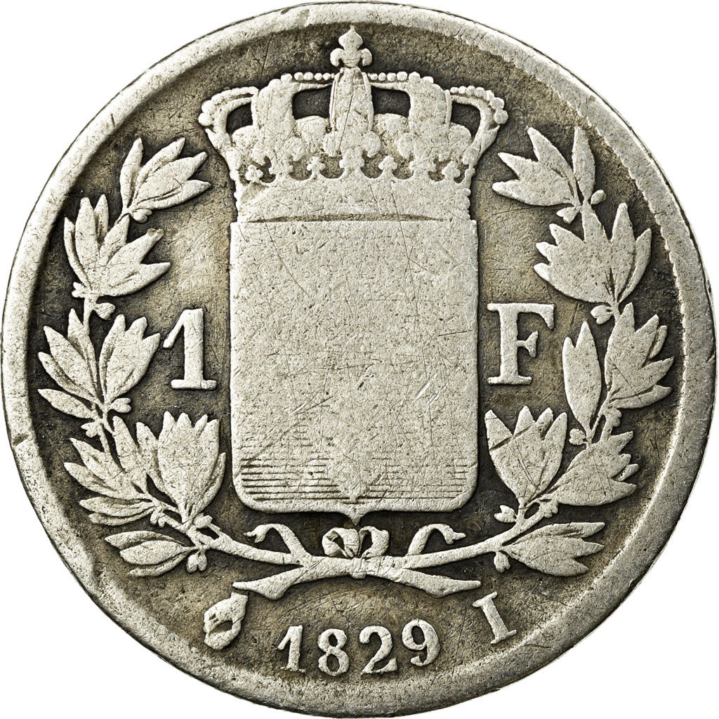 Moneta, Francia, Charles X, Franc, 1829, Limoges, B+, Argento, KM:724.6
