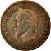 Moeda, França, Napoleon III, 2 Centimes, 1862, Strasbourg, VF(20-25), KM 796.5